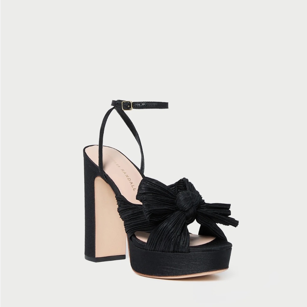 Loeffler Randall Natalia Black Platform Bow Heel, W7